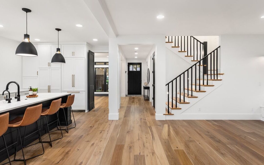Bright open living area and kitchen, the kind of space where home remodel planning begins